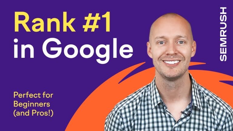 SEO Tutorial for Beginners Rank #1 In Google Search in 2024 Using Semrush digital marketing tools.